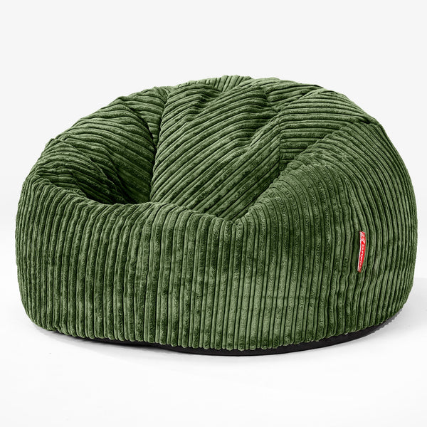 Klasická stolička sedací vak - Menčester Lesná zelená 01